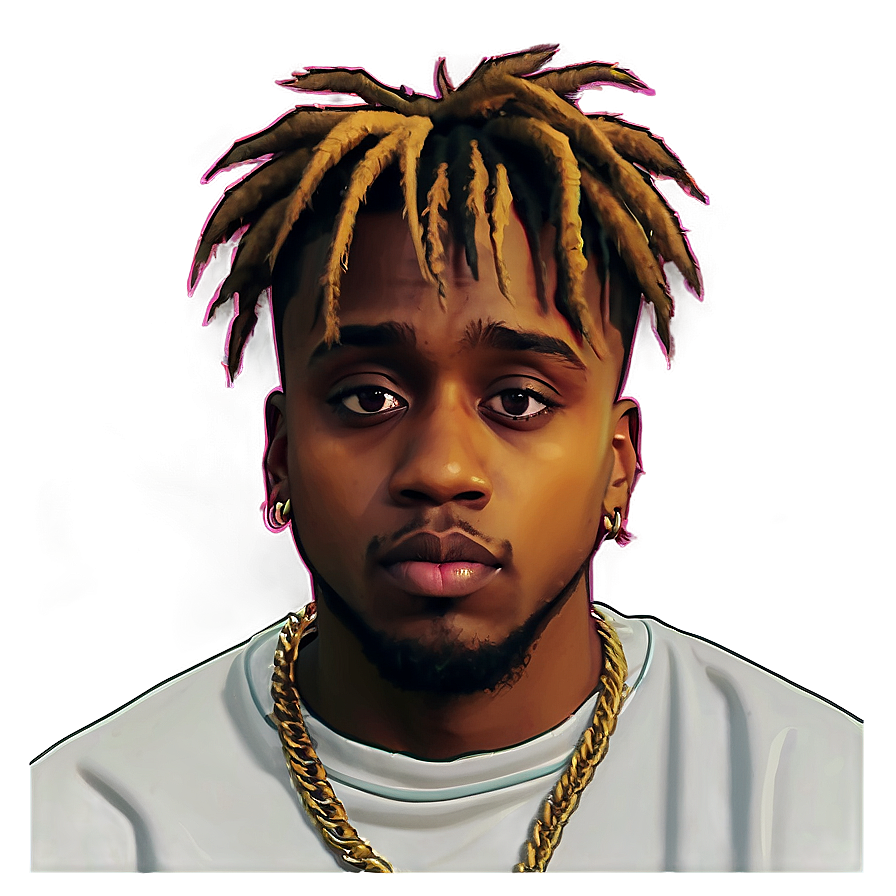 Download Juice Wrld Animated Tribute Png Yga | Wallpapers.com