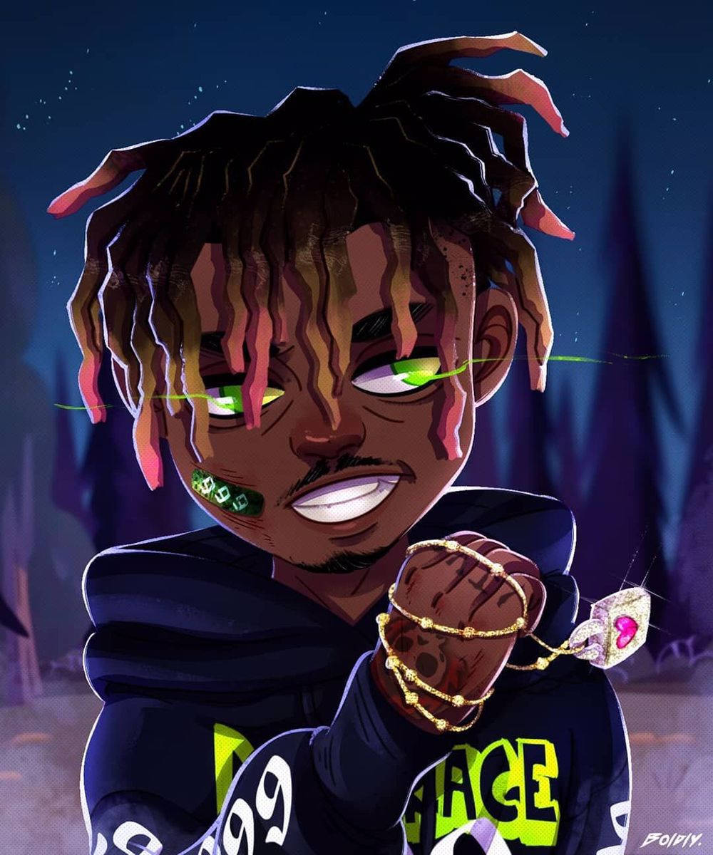 Juice Wrld Anime In Forest
