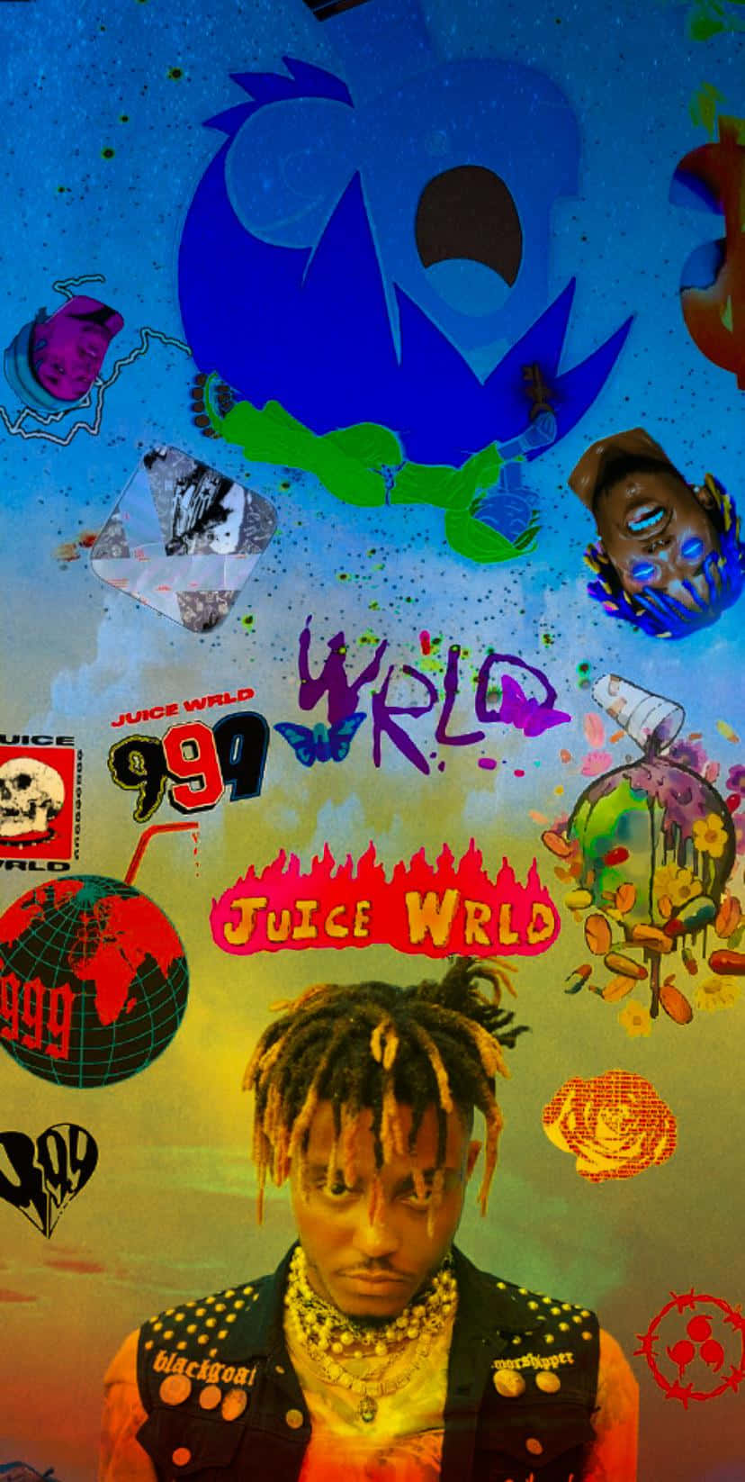 "Art of late Hip Hop Artist Juice Wrld" Wallpaper