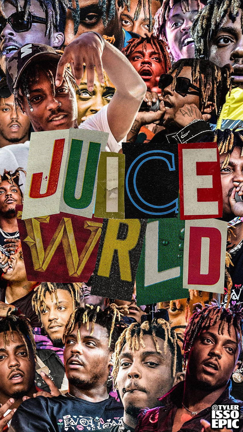 Juice Wrld Cut-out Phone Wallpaper