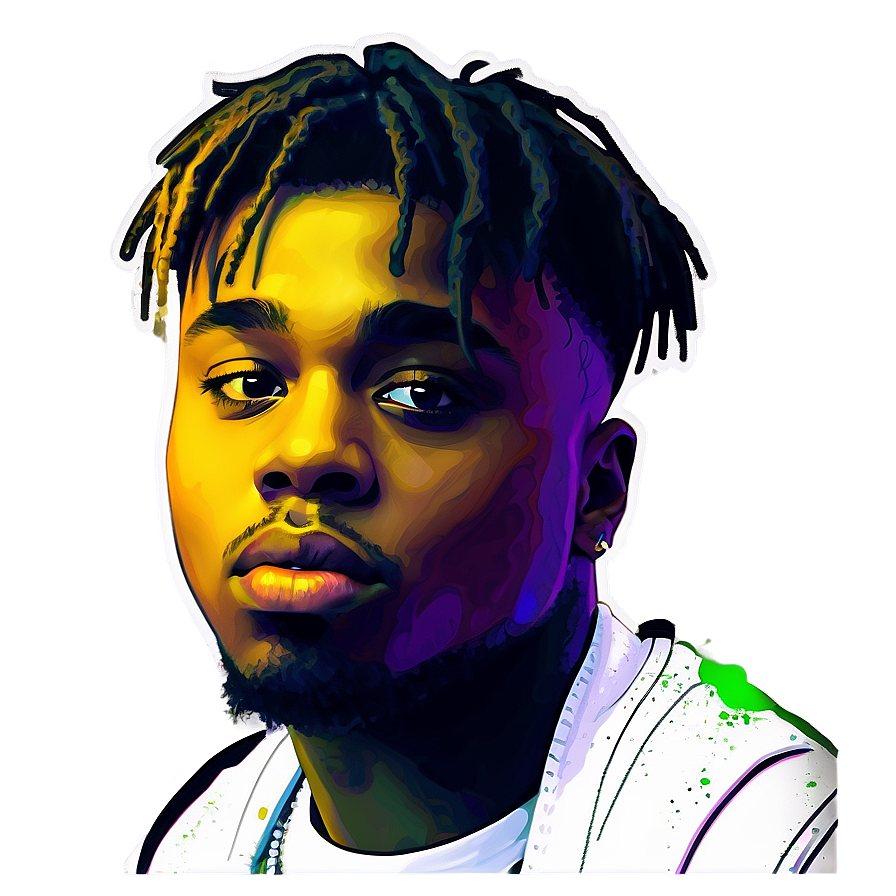 Juice Wrld Digital Painting Png 6 PNG