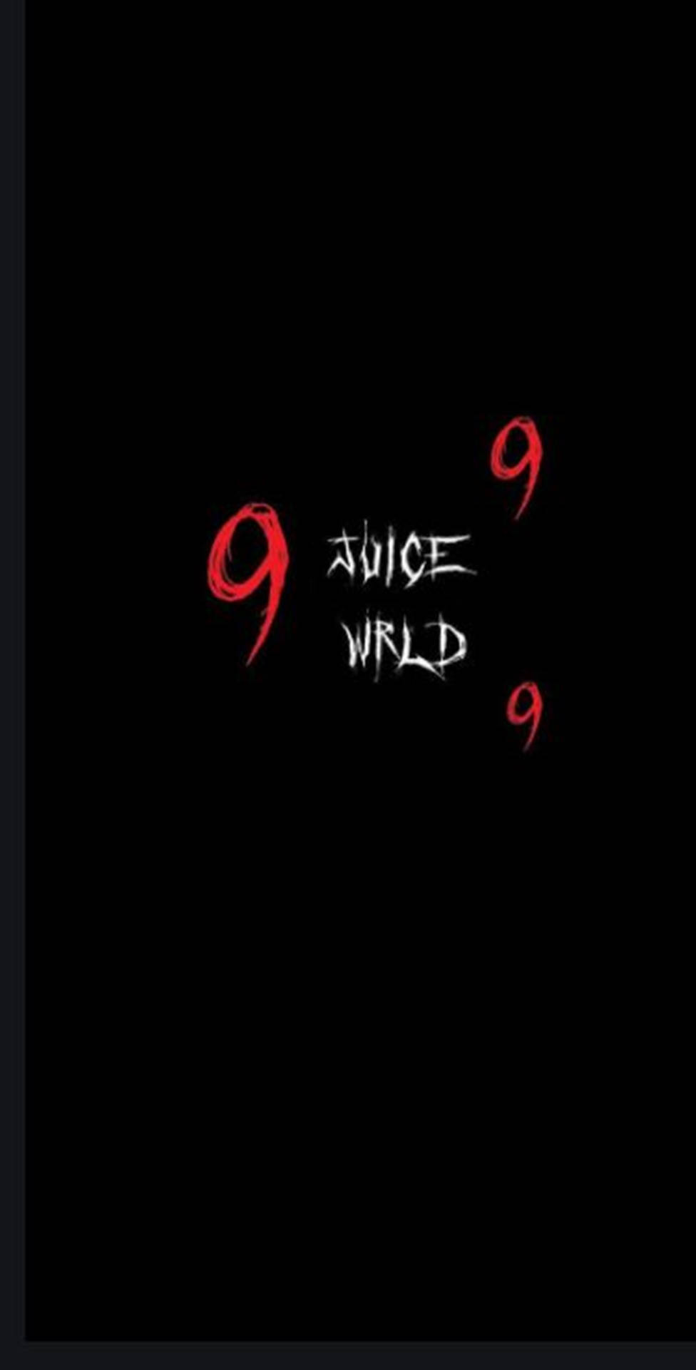 Juice WRLD Logo Red 999 Wallpaper
