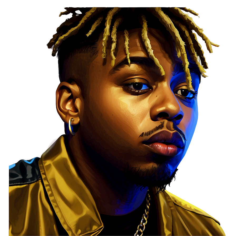 Download Juice Wrld Portrait Illustration Png 05212024 | Wallpapers.com