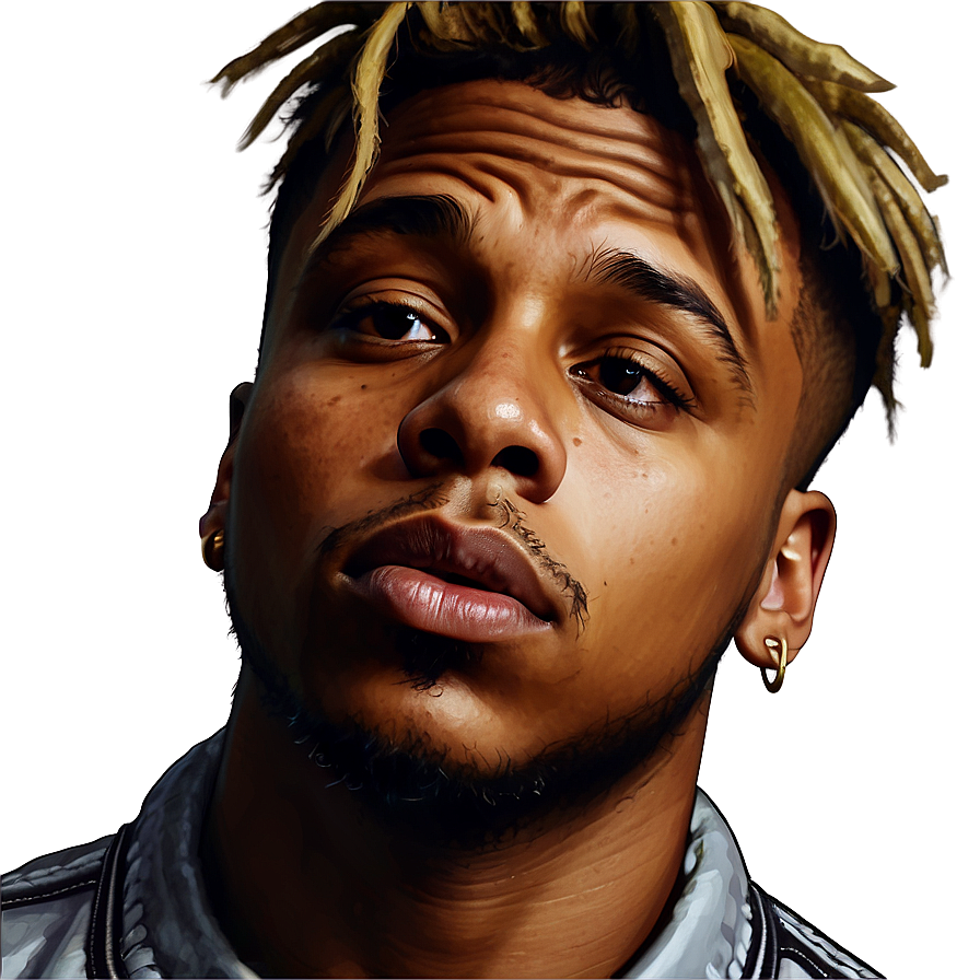 Download Juice Wrld Portrait Illustration Png Hou57 | Wallpapers.com