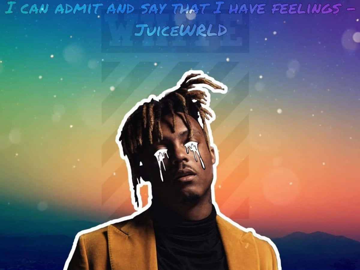 Frasesde Juice Wrld En Arte De Graffiti Inspirador Fondo de pantalla