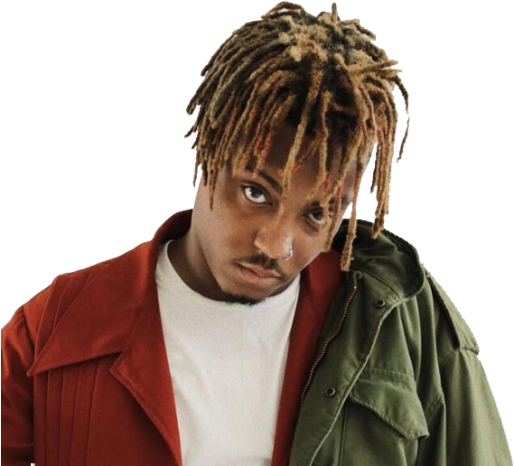 Juice Wrld Red Jacket Portrait PNG