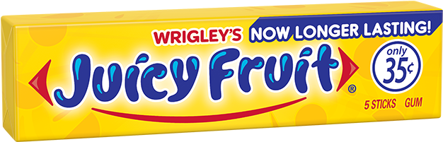 Juicy Fruit Gum Pack Wrigleys PNG