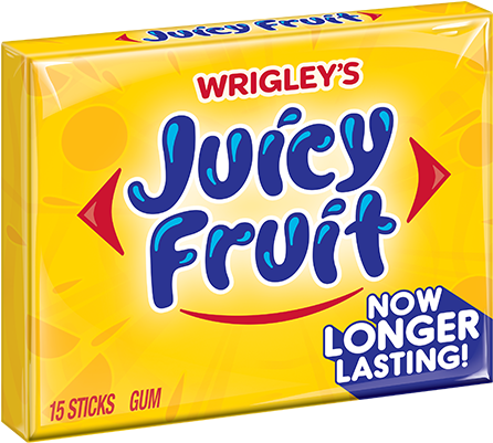 Juicy Fruit Gum Package PNG