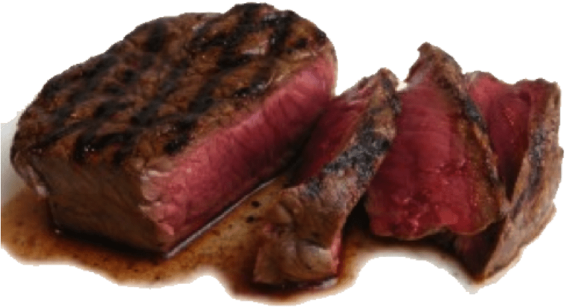 Juicy Grilled Steak Medium Rare Sliced PNG