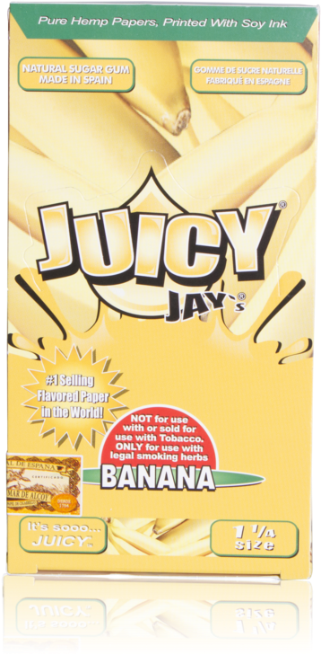 Juicy Jays Banana Flavored Hemp Papers PNG