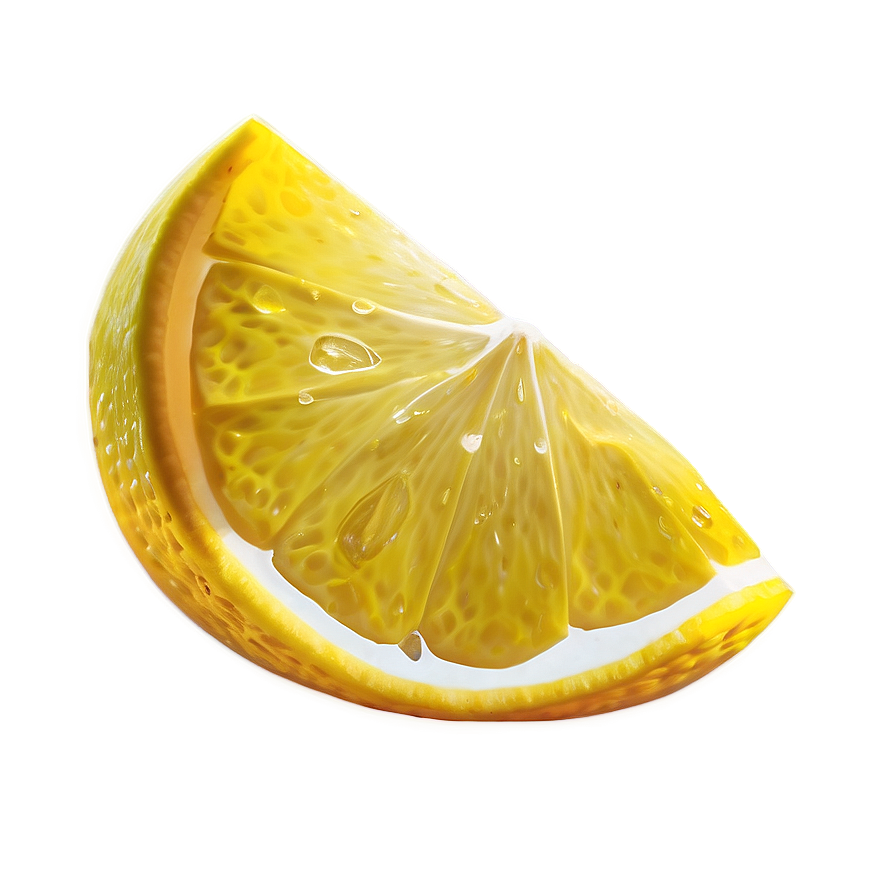 Juicy Lemon Wedge Png 05042024 PNG