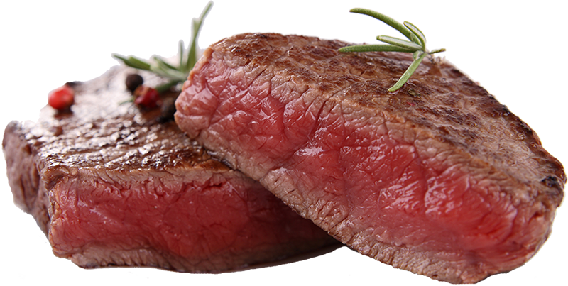 Juicy Medium Rare Steakwith Rosemary PNG