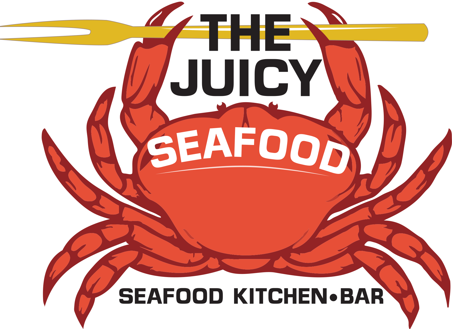 Juicy Seafood Kitchen Bar Logo PNG