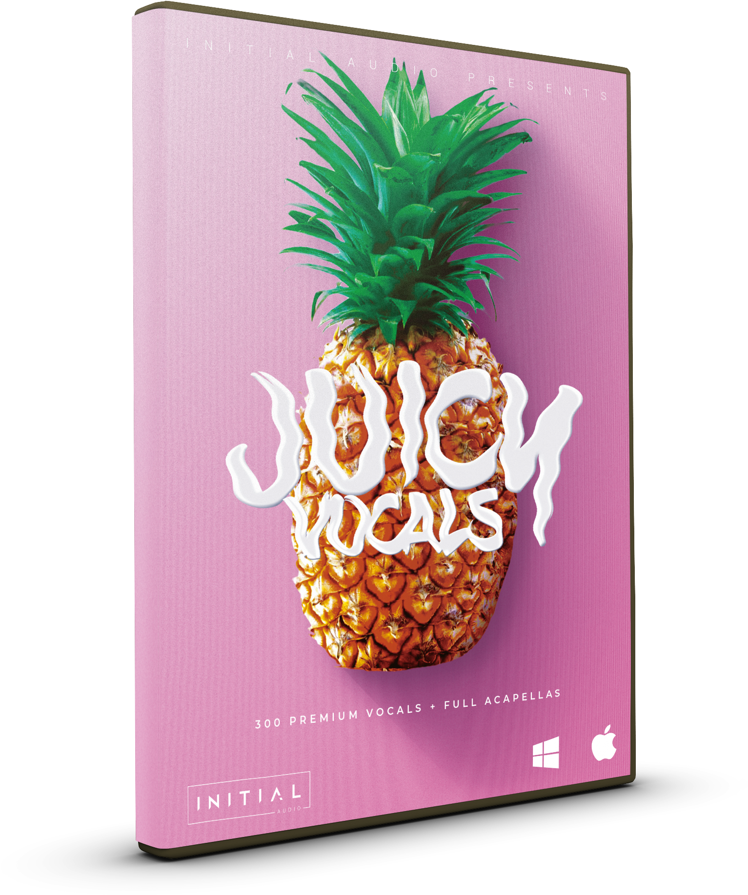 Juicy Vocals Audio Product Packaging PNG