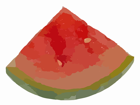 Juicy Watermelon Slice Illustration PNG