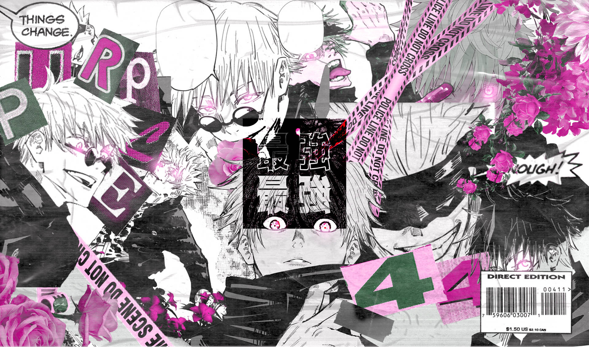 Jujutsu Kaisen 4k Manga Art Cover