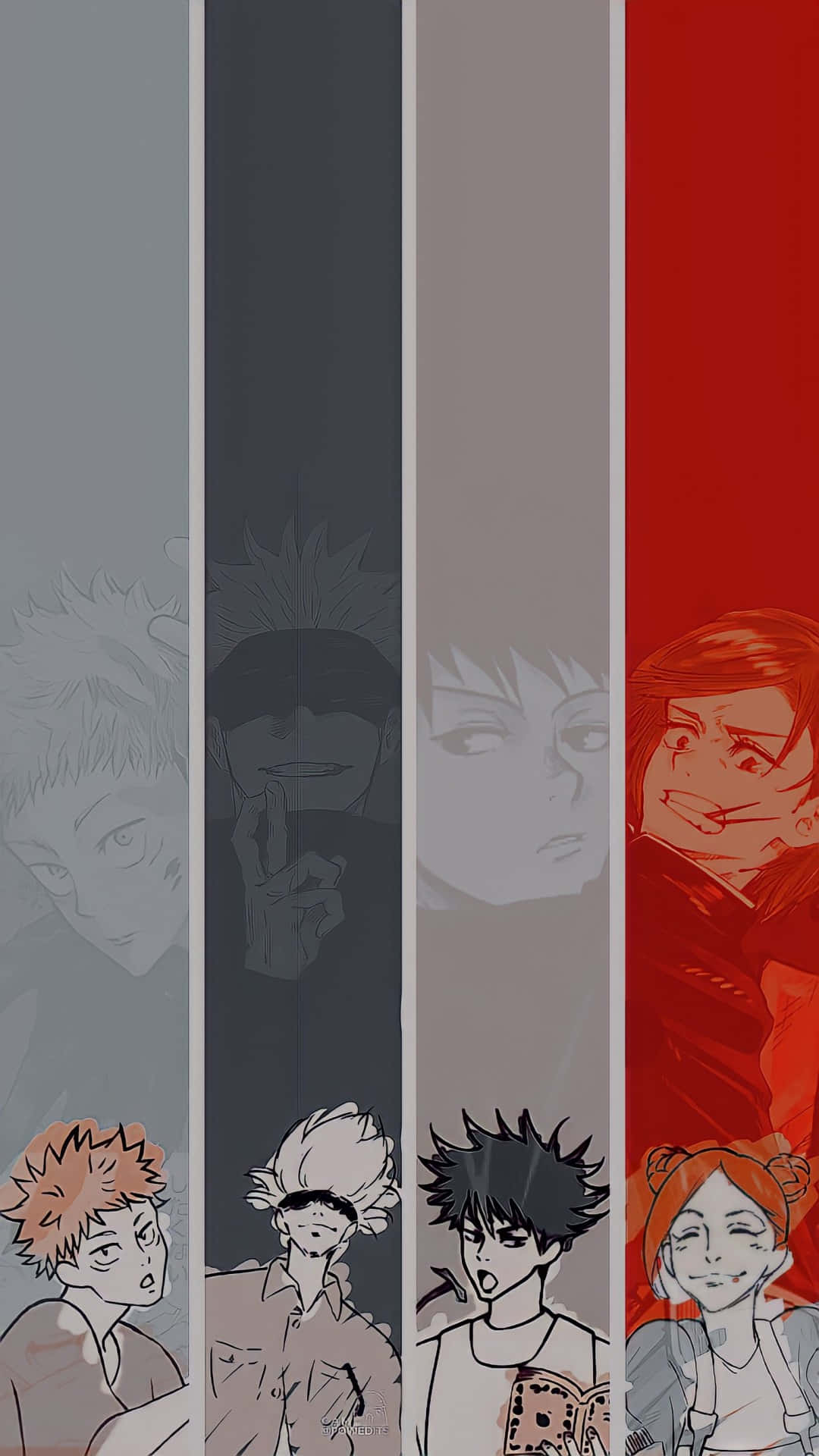 Jujutsu Kaisen Character Banners Wallpaper