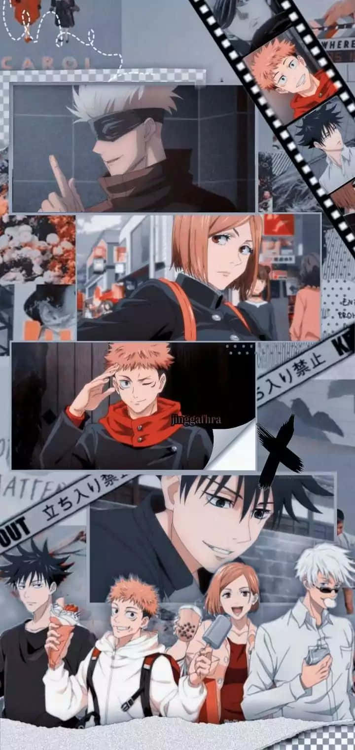 Jujutsu Kaisen Character Collage Wallpaper