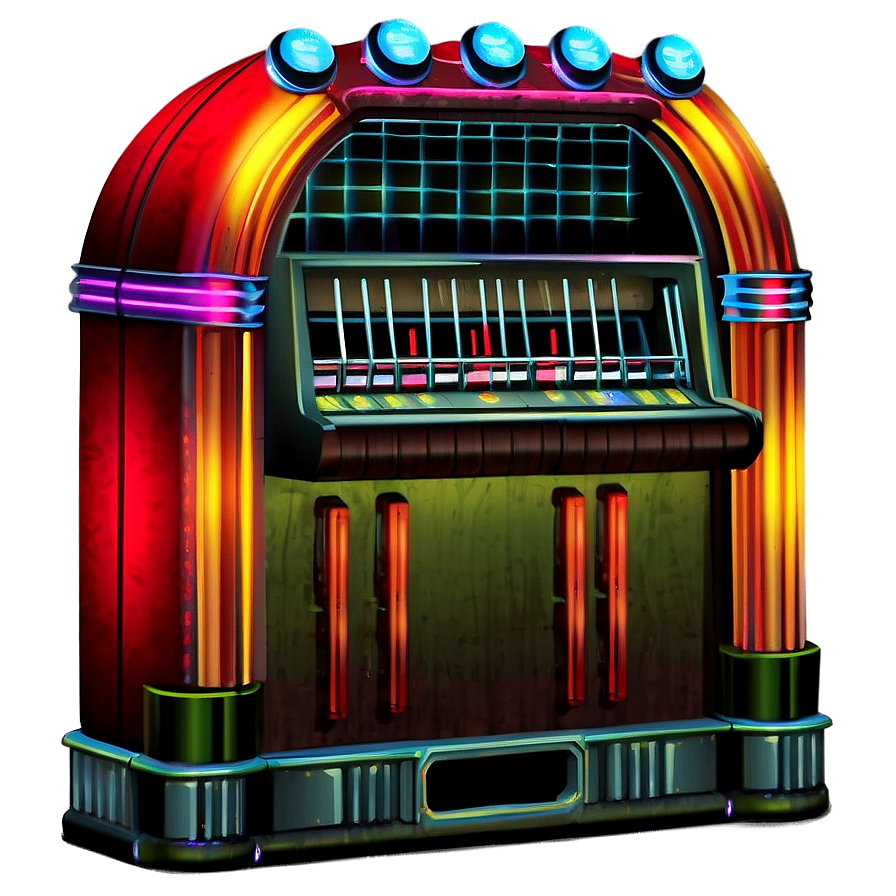 Jukebox In Bar Scene Png 06112024 PNG