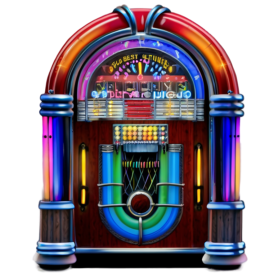 Download Jukebox With Dancing Figures Png Lms | Wallpapers.com