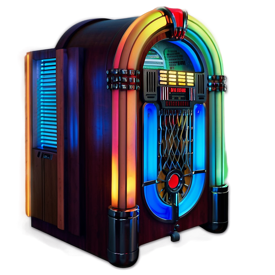 Jukebox With Glowing Lights Png Uft73 PNG
