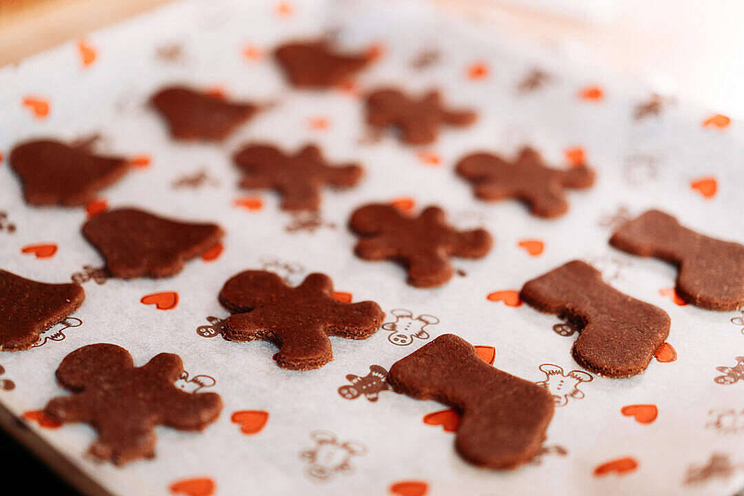 Juleferie Desktop Gingerbread Cookies Wallpaper