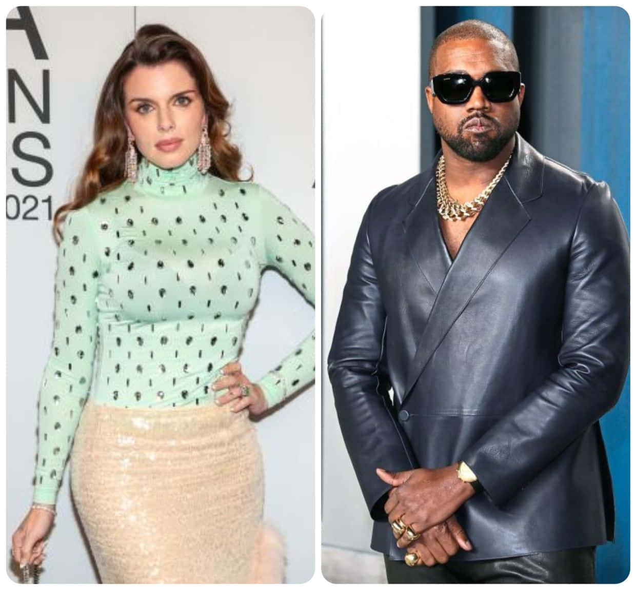 Kanye West og Kate Blake ved CBS Awards