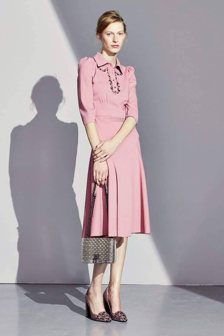 Download Julia Nobis Pink Dress Wallpaper | Wallpapers.com