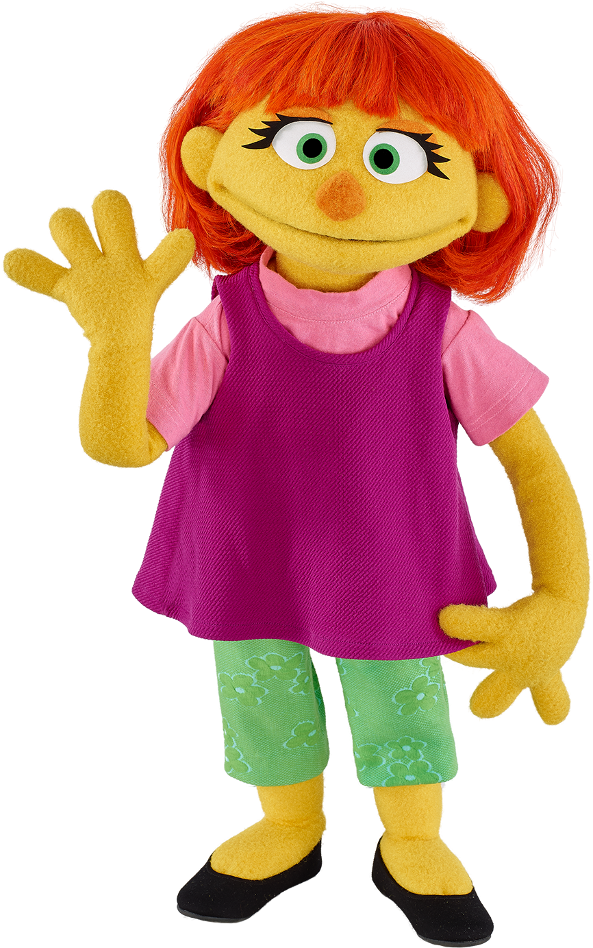 Julia Sesame Street Character PNG