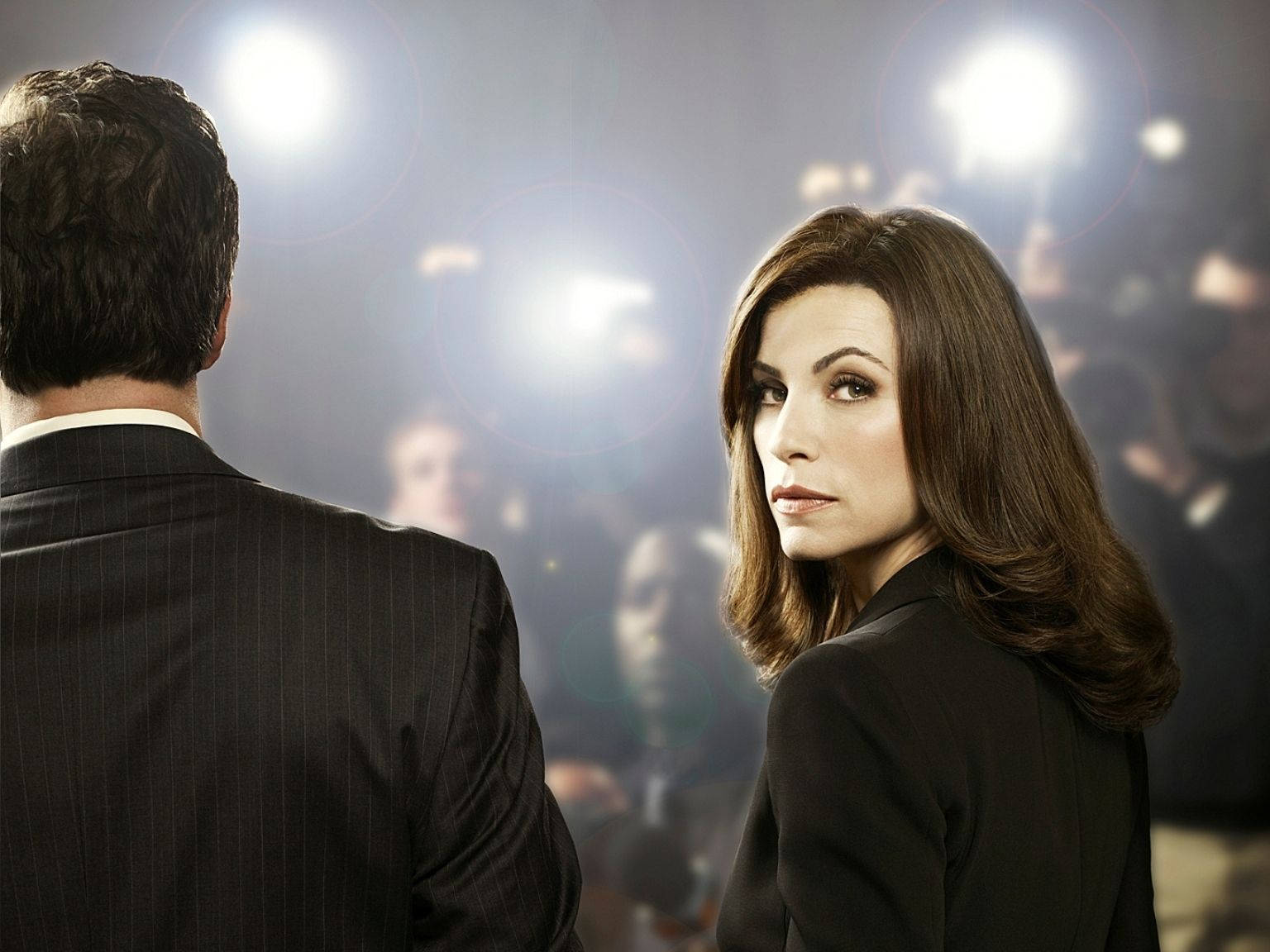 Julianna Margulies in a scene from 'The Good Wife'. Wallpaper