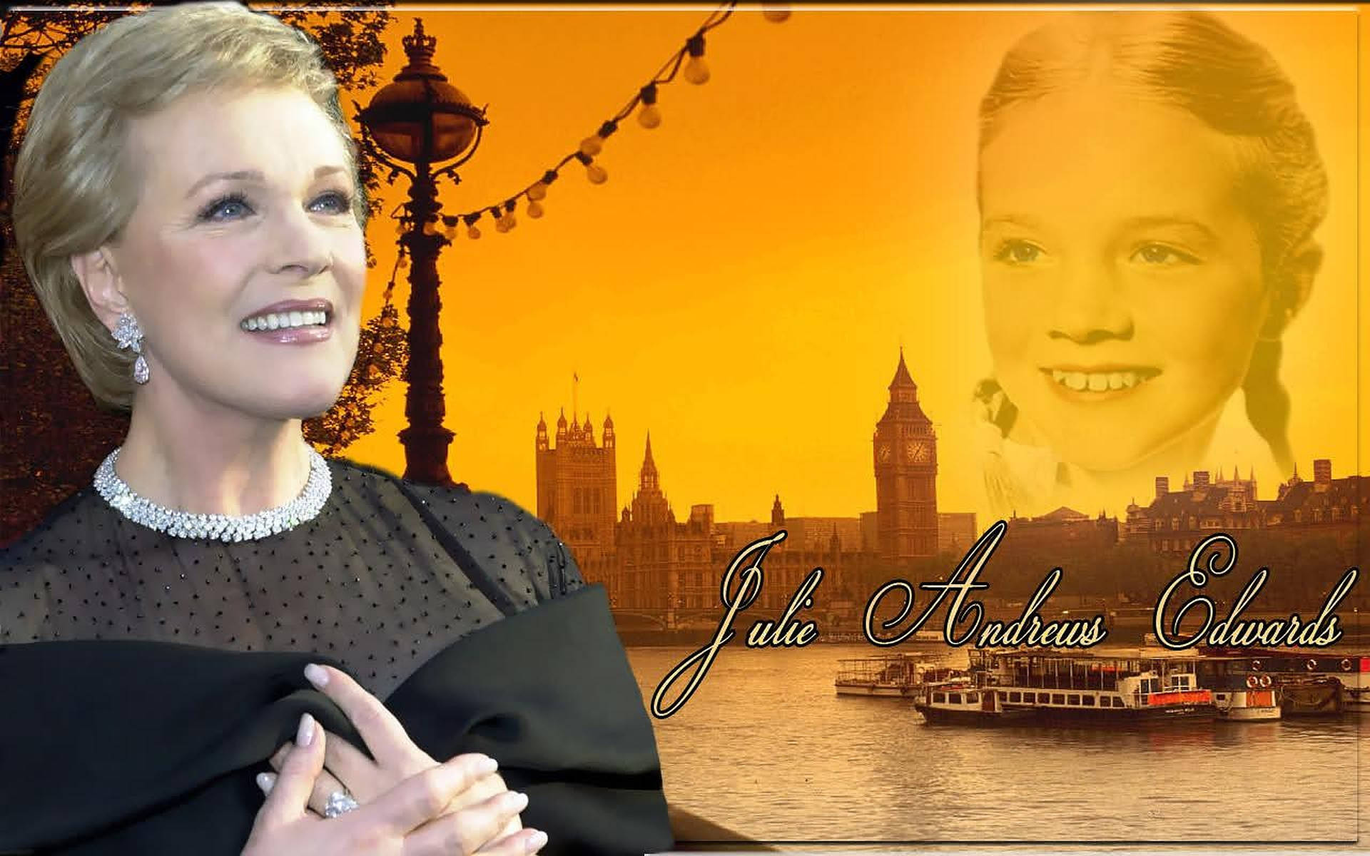 Julie Andrews Postcard