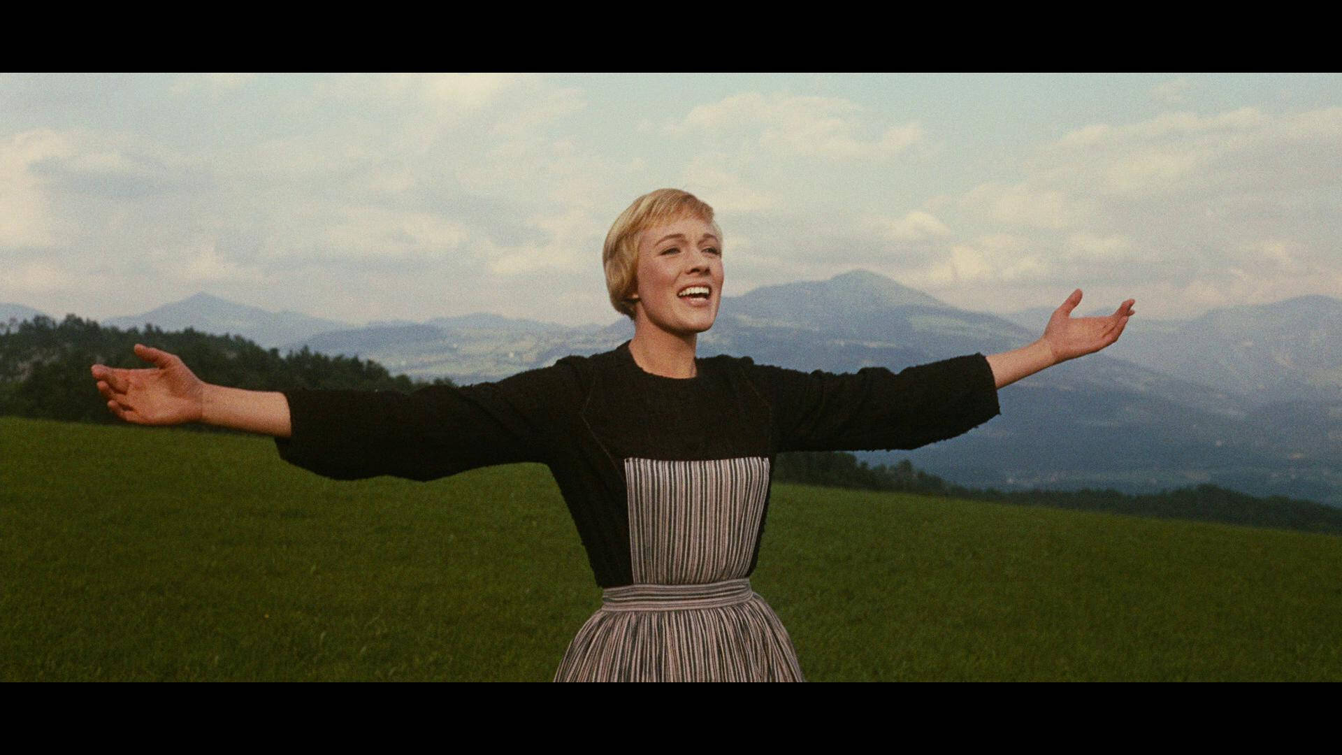 Julie Andrews With Open Arms Wallpaper