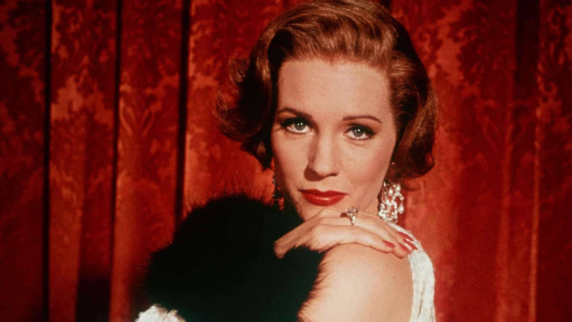 Julie Andrews With Red Lipstick