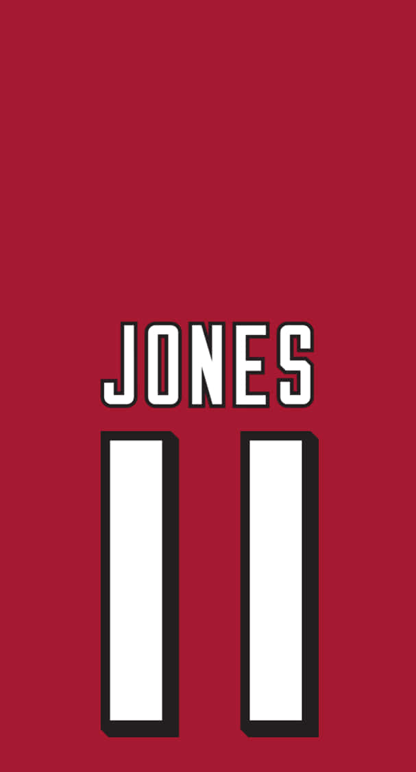 Breddamottagaren Julio Jones Från Atlanta Falcons På Datorn Eller Mobilskärmen. Wallpaper