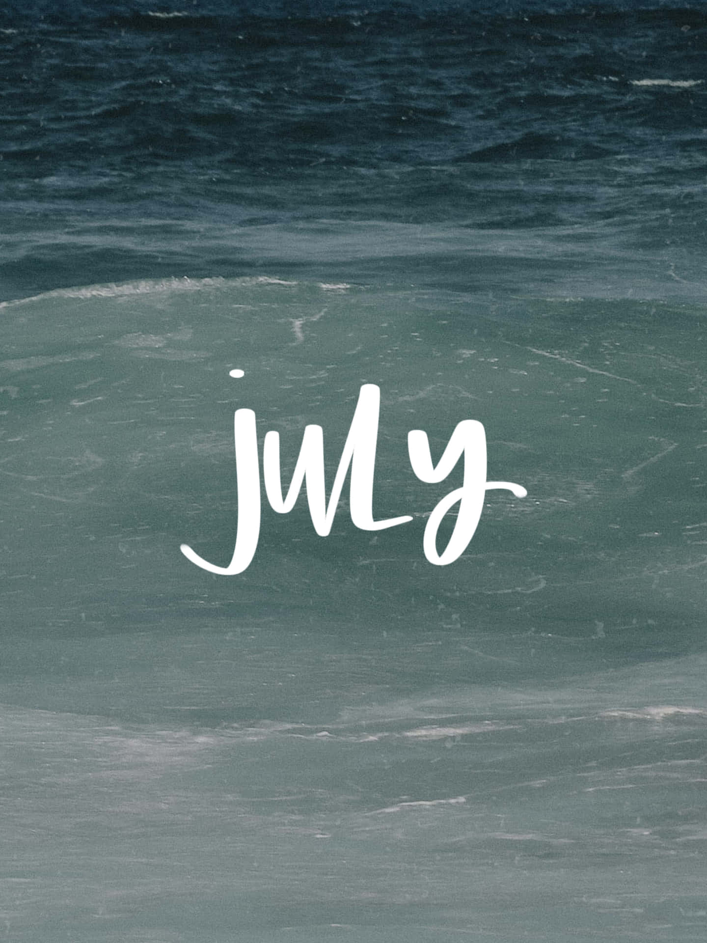 July Ocean Aesthetic Wallpaper