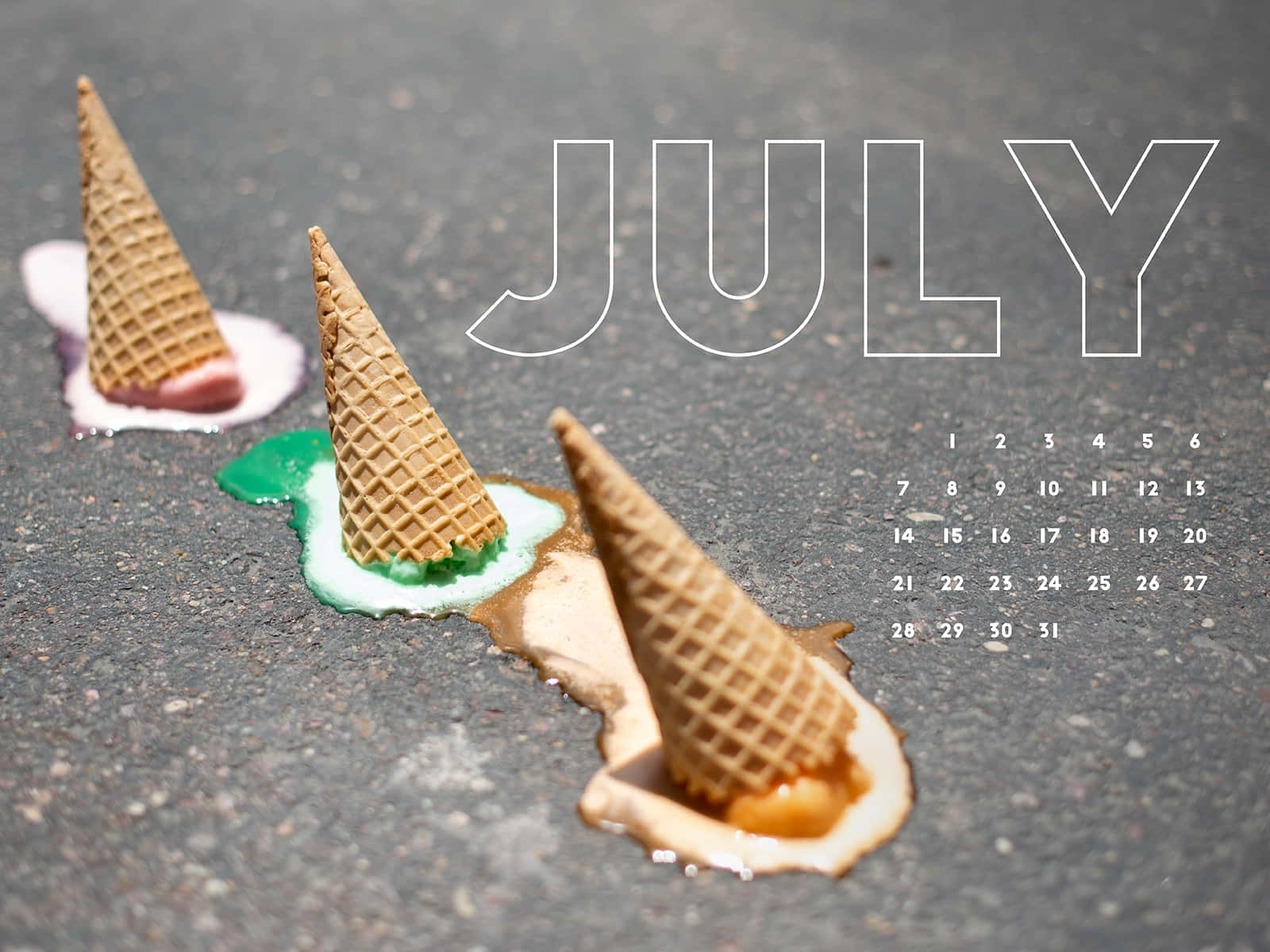 July Summer Meltdown Wallpaper