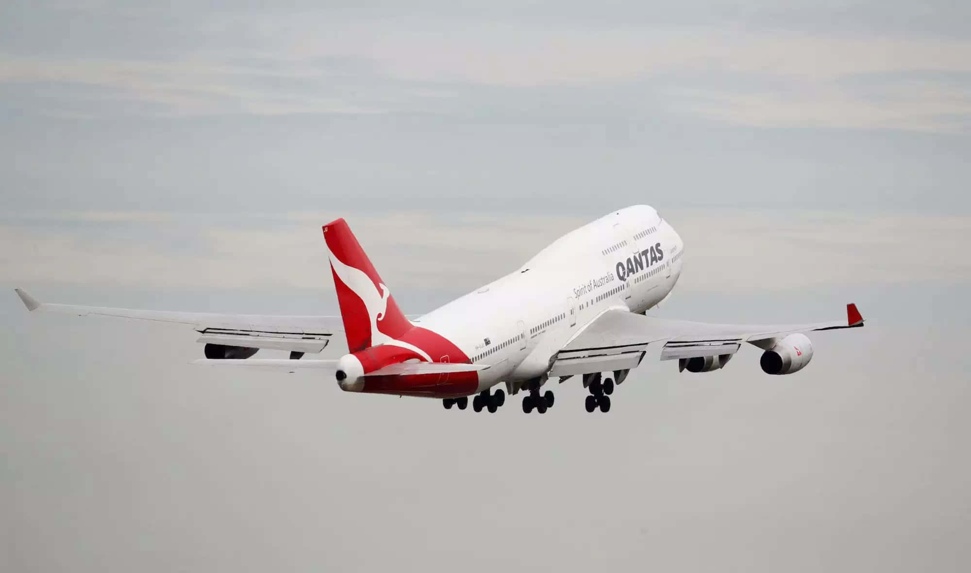 Jumbo Jets Lined Up at the Airport