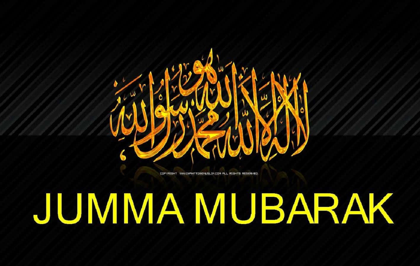 Jumma Mubarak Greeting on Beautiful Islamic Background
