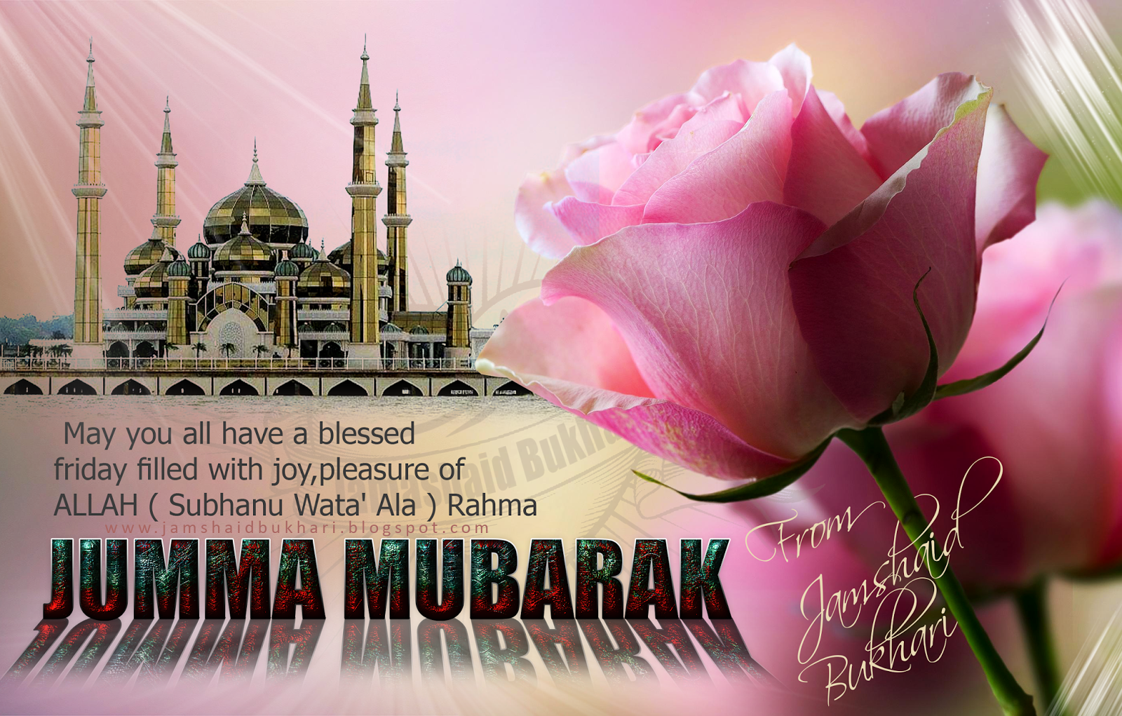 Download Jumma Mubarak 1600 X 1021 Background | Wallpapers.com