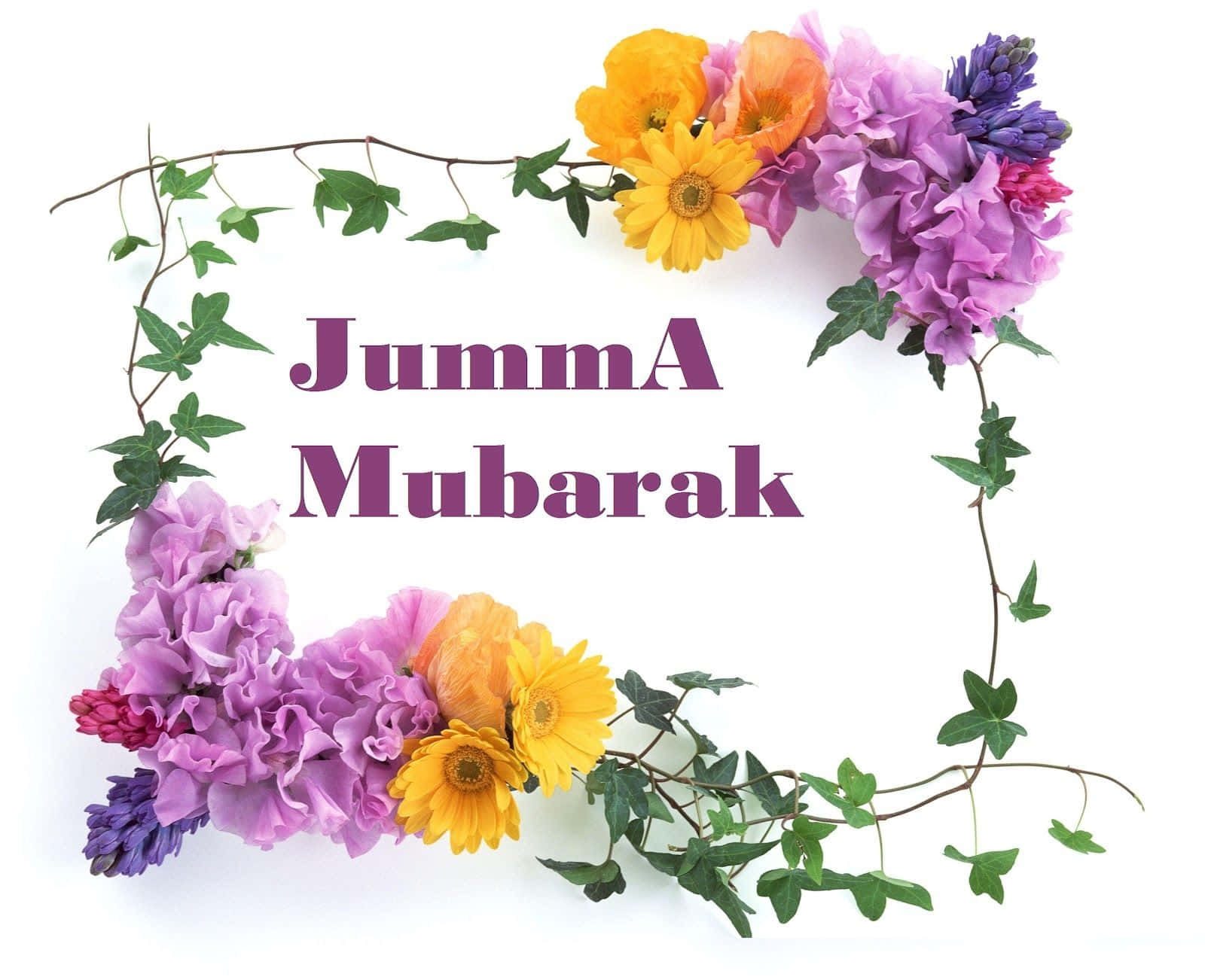 Beautiful Jumma Mubarak Background with Elegant Calligraphy and Intricate Design