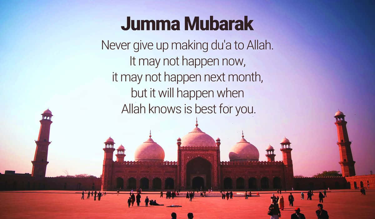 Download May the blessings of Jumma be upon us! | Wallpapers.com