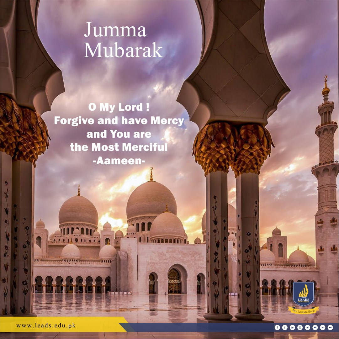Jumma Mubarak Quote Mosque Background