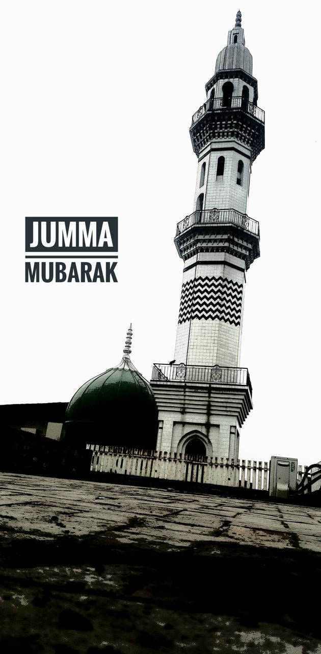Jumma Mubarak The White Minaret Wallpaper