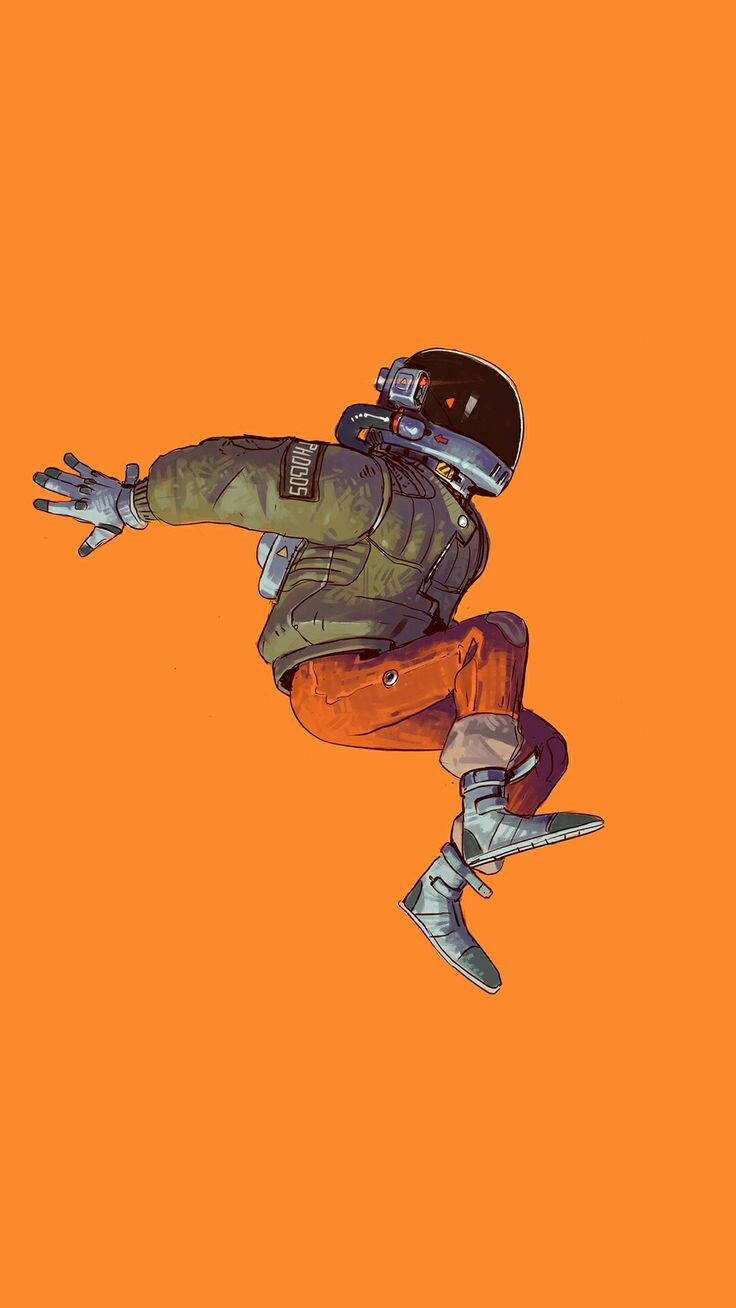 Jumping Astronaut With Swag Wallpaper