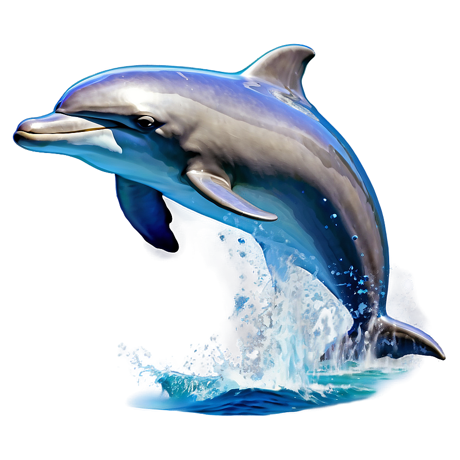 Download Jumping Dolphin Graphic Png Gxq | Wallpapers.com