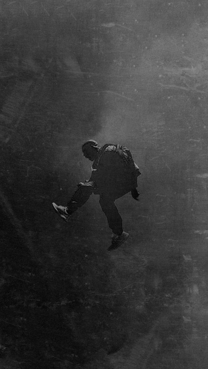 Jumping Kanye West Android Wallpaper