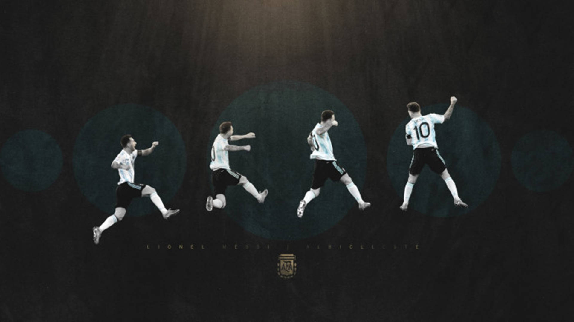Hoppe Messi Argentina Plakat Wallpaper