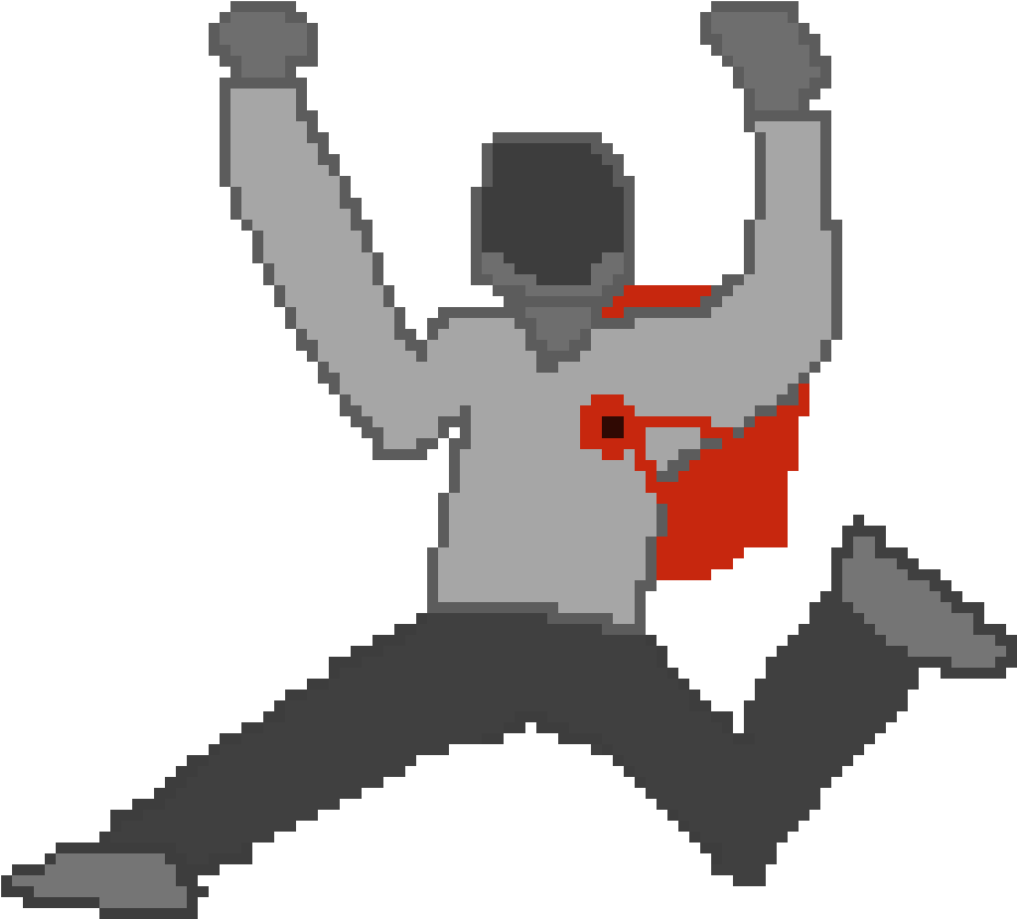 Jumping Pixel Art Character.png PNG