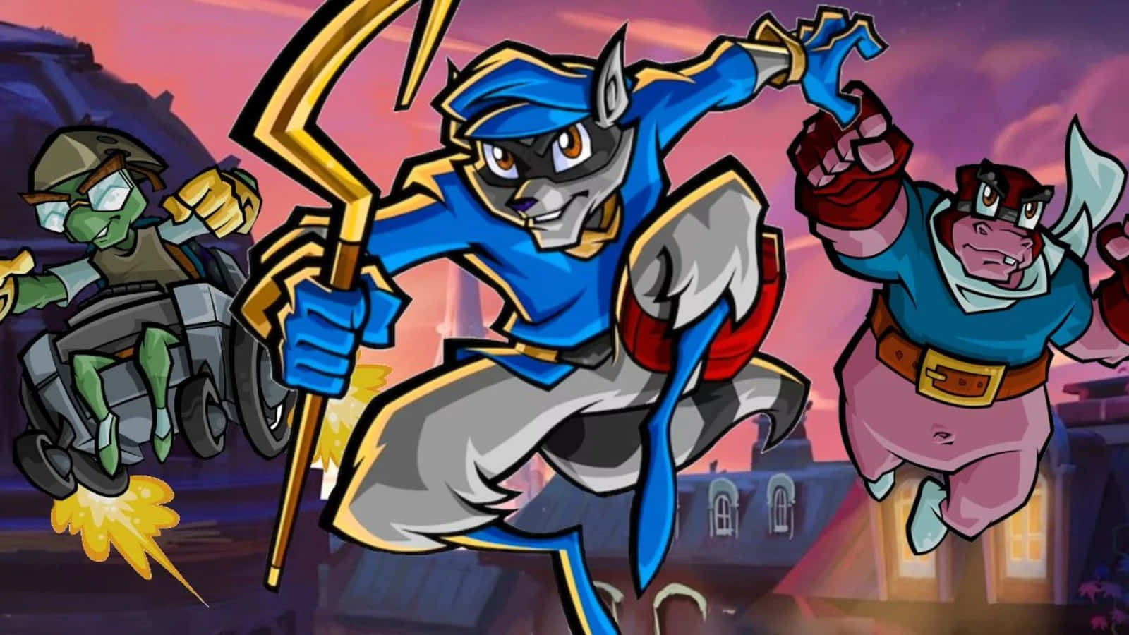 Jumping Sly Cooper Wallpaper