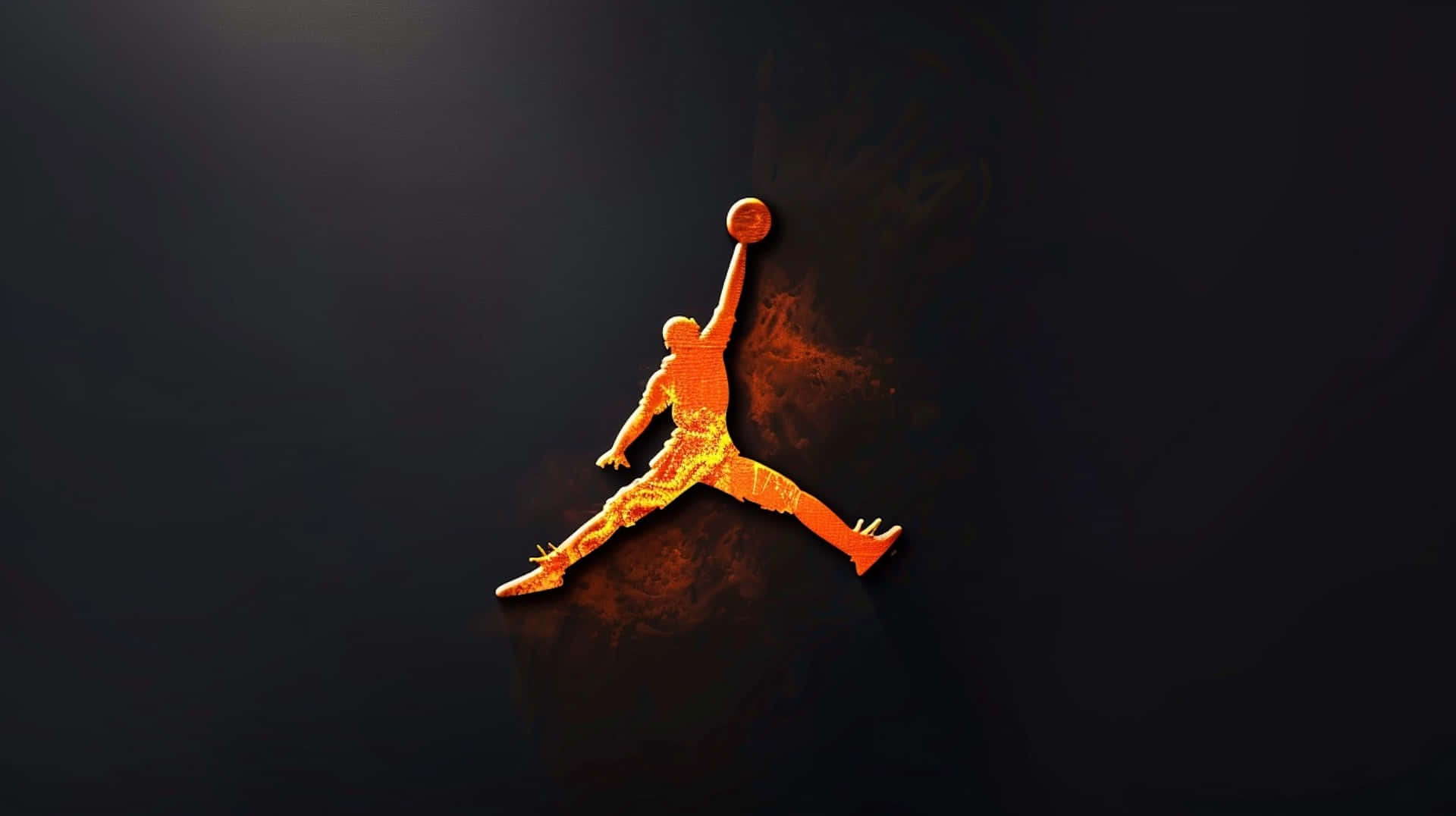 Jumpman Logo Fire Effect Wallpaper